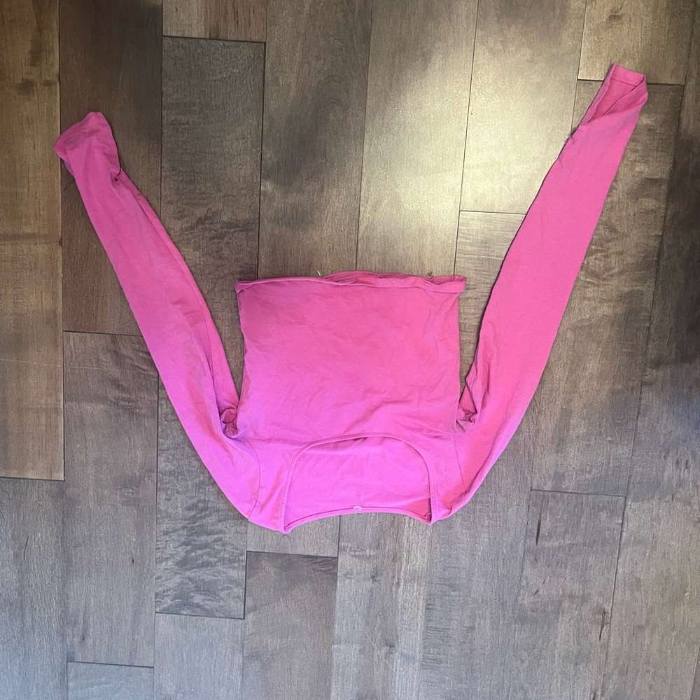 Garage Vibrant Pink Long Sleeve Top